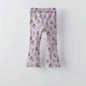 NWOT zara pants floral 4T